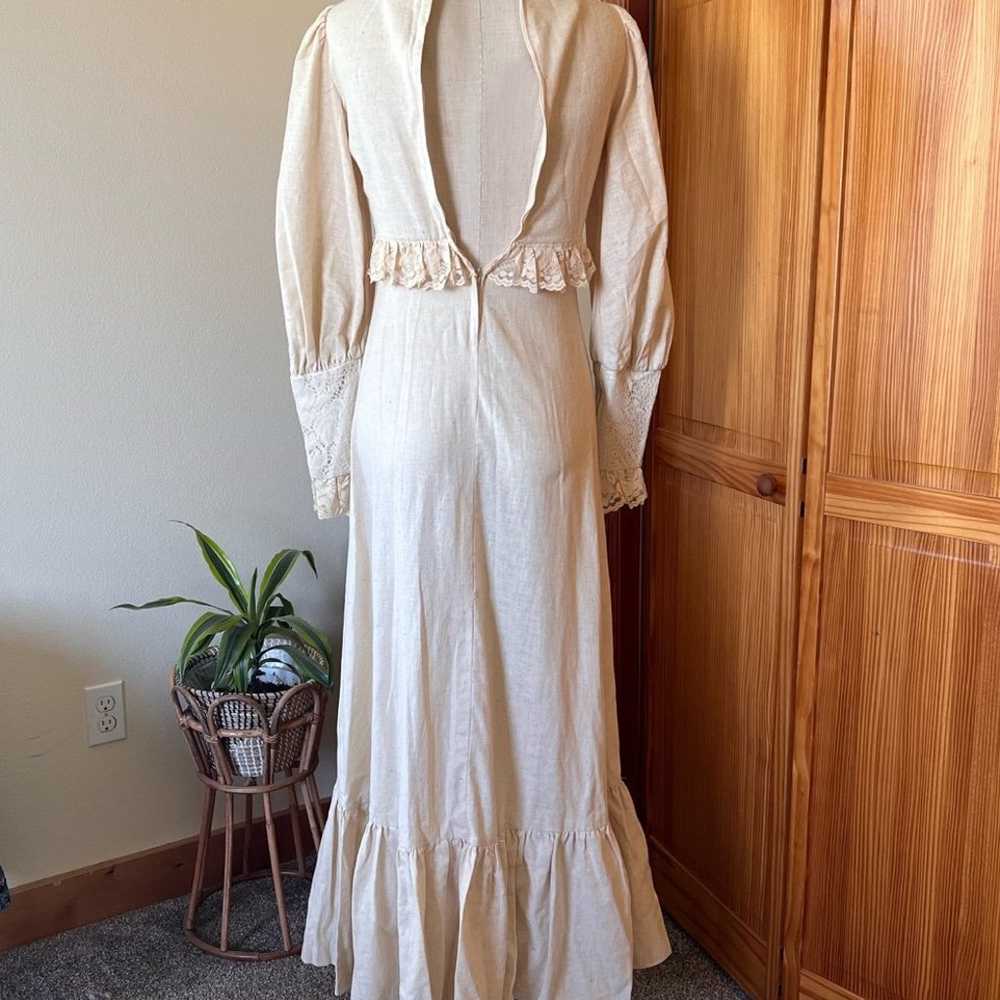 Gunne Sax by Jessica Black Label Vintage 9 Cream … - image 2