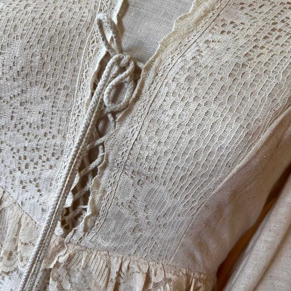 Gunne Sax by Jessica Black Label Vintage 9 Cream … - image 3