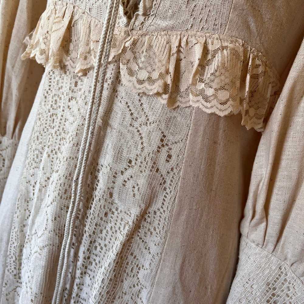 Gunne Sax by Jessica Black Label Vintage 9 Cream … - image 5