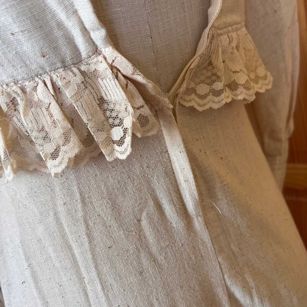 Gunne Sax by Jessica Black Label Vintage 9 Cream … - image 8