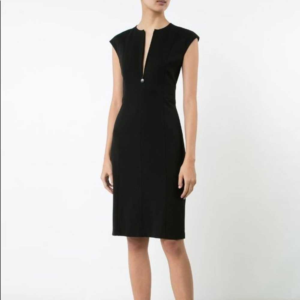 AKRIS PUNTO  Zip-Front Seamed Dress size M - image 6