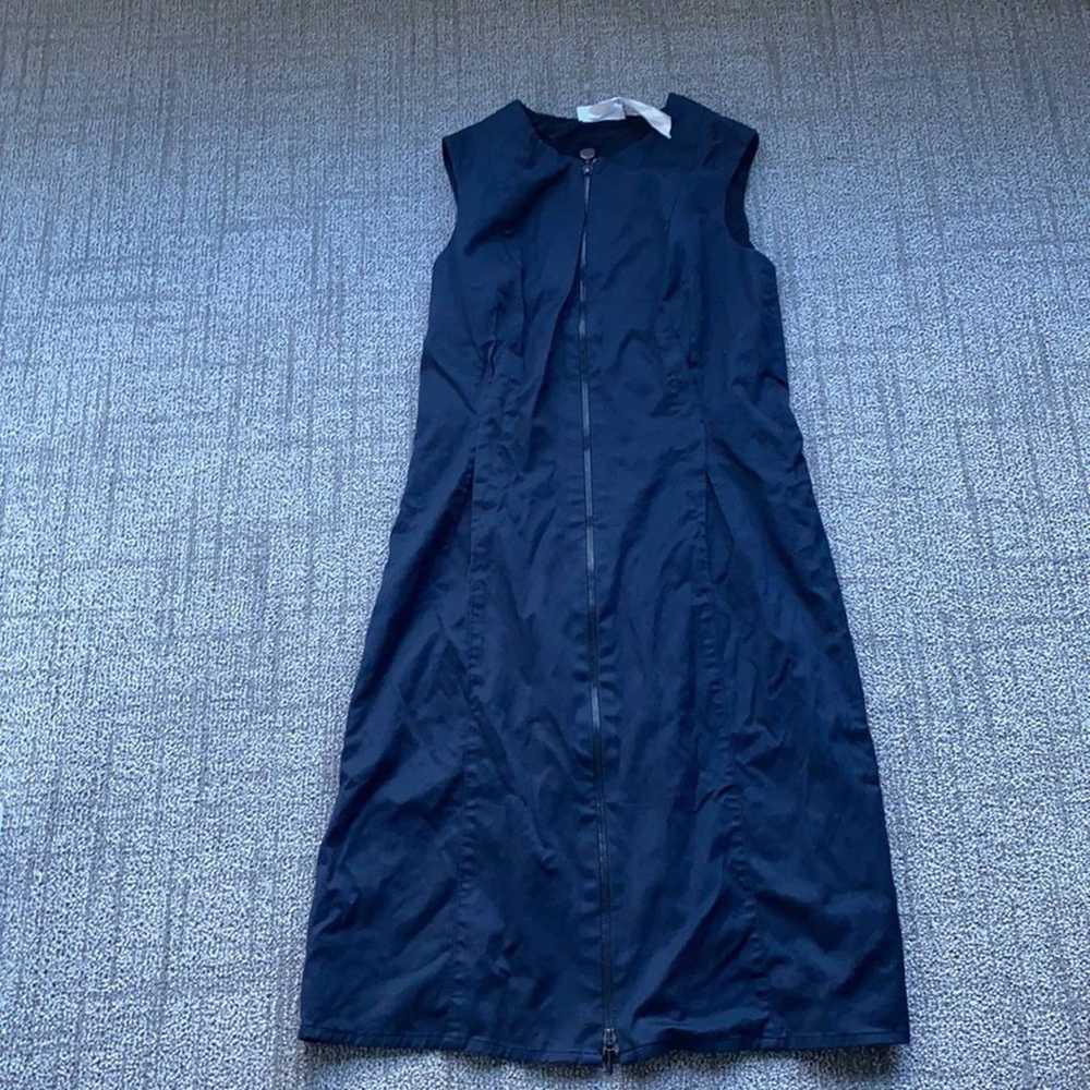 AKRIS PUNTO  Zip-Front Seamed Dress size M - image 8