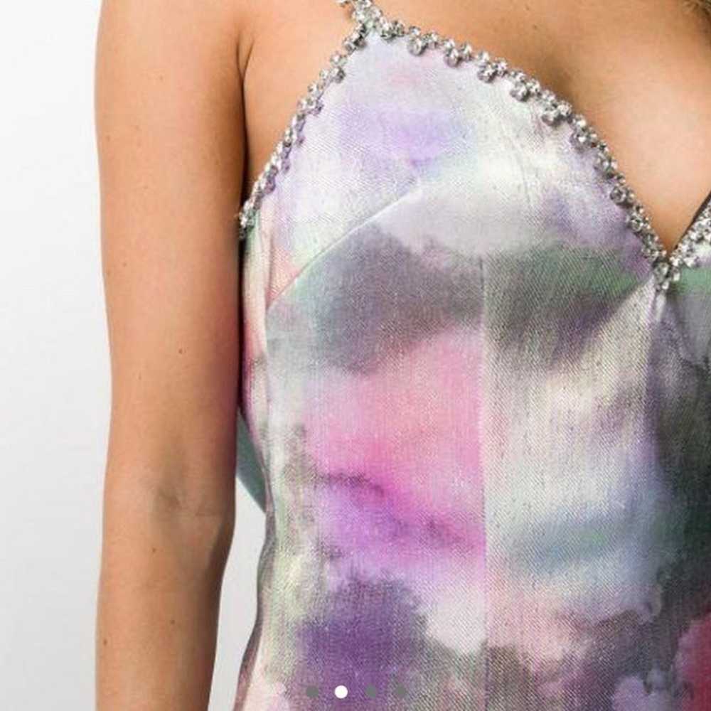 Area NYC cloud print crystal trim dress - image 2