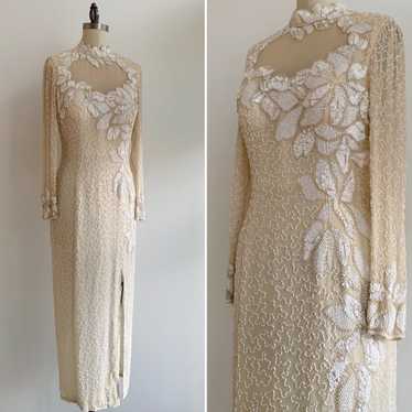 Gorgeous fully beaded vintage dress