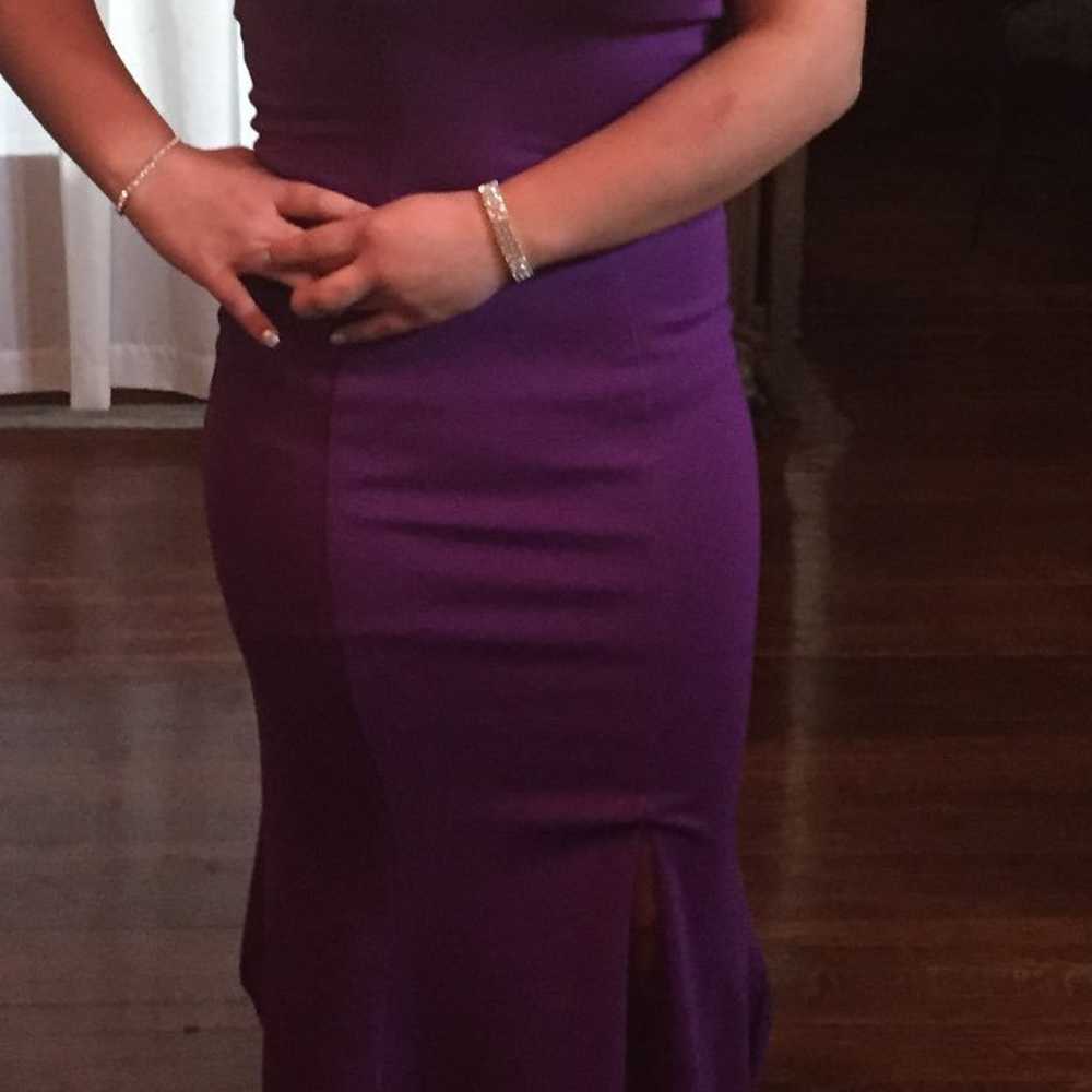 purple prom dresses - image 1