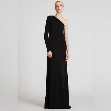 Halston Jade Jersey Gown Black Size 14