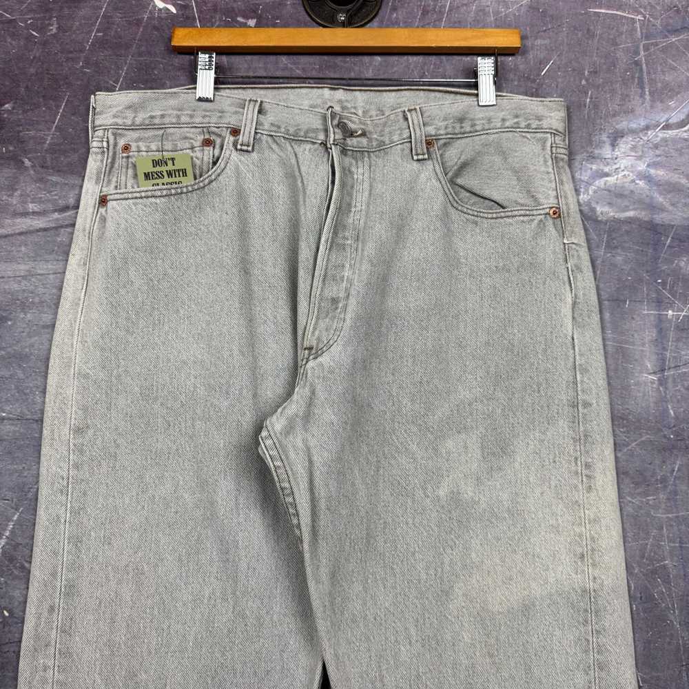 Levi's × Streetwear × Vintage 90s Gray Levi's 501… - image 3