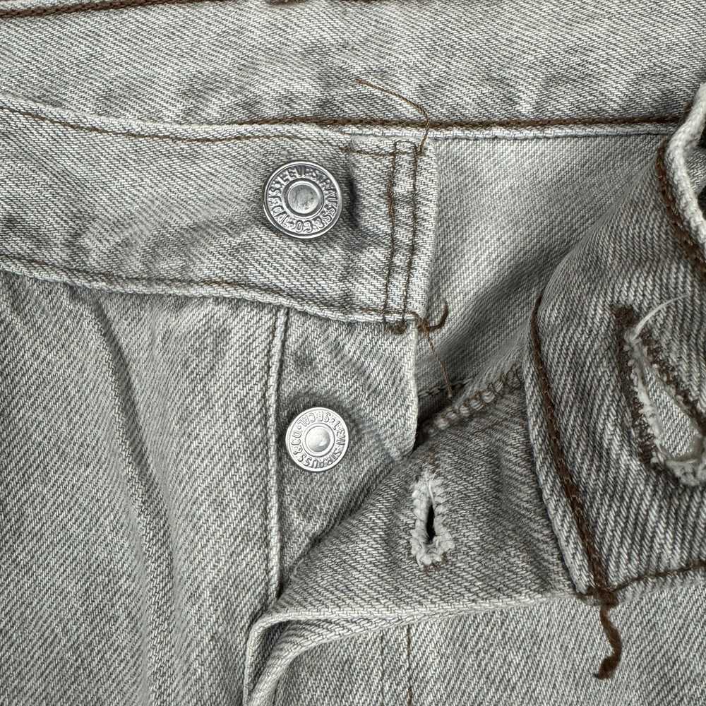 Levi's × Streetwear × Vintage 90s Gray Levi's 501… - image 8