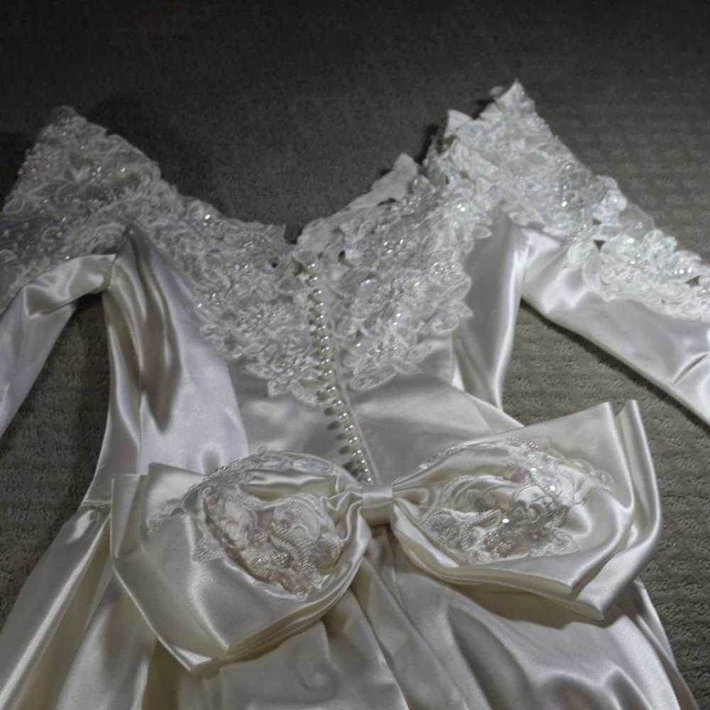 Vintage 90's Exquisitely Sweatheart Gowns Beaded … - image 3