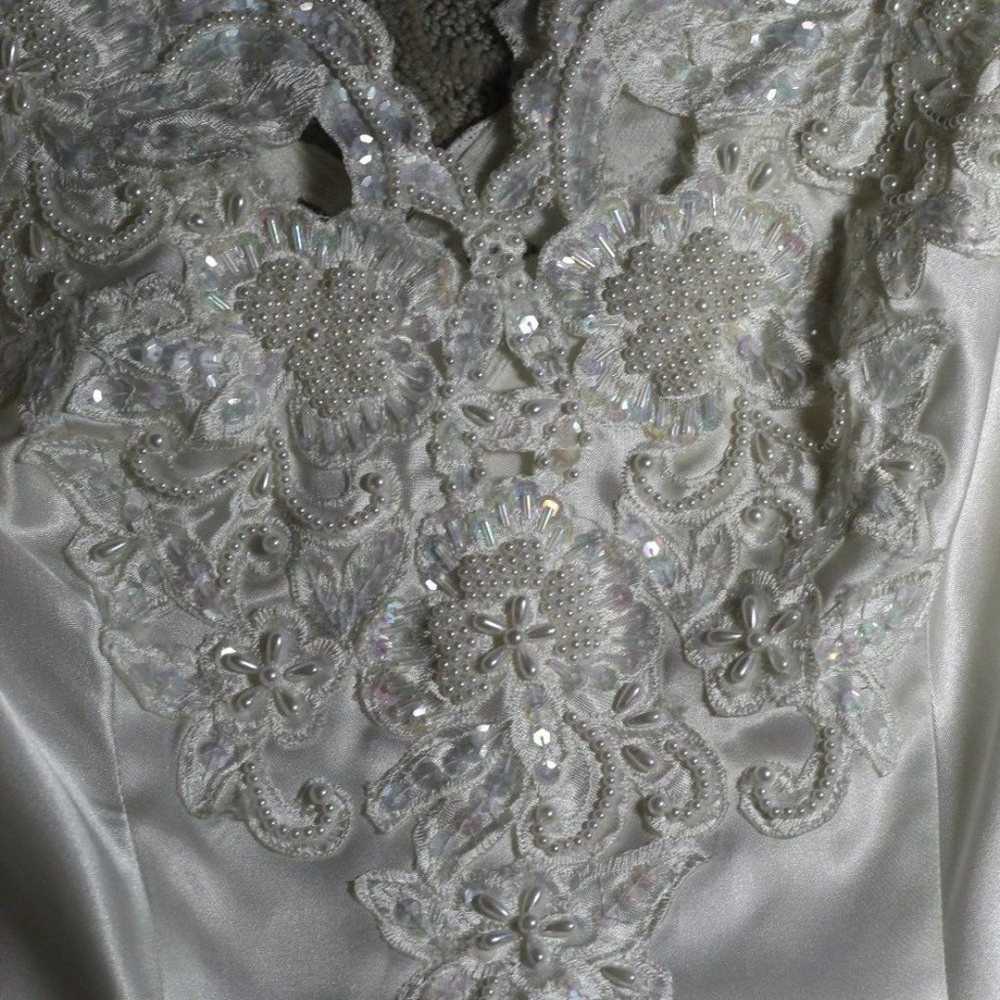 Vintage 90's Exquisitely Sweatheart Gowns Beaded … - image 4