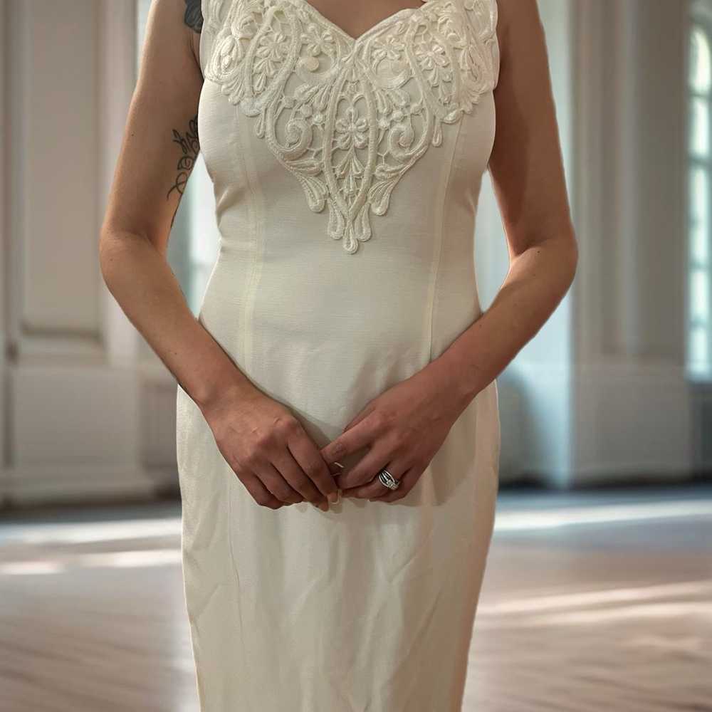 Jessica McClintock Ivory Wedding Dress - image 5