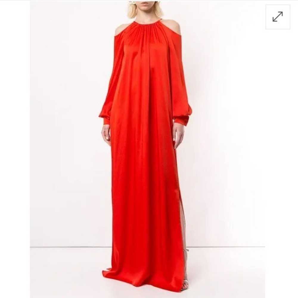 Rosetta Getty red cold shoulder gown - image 2