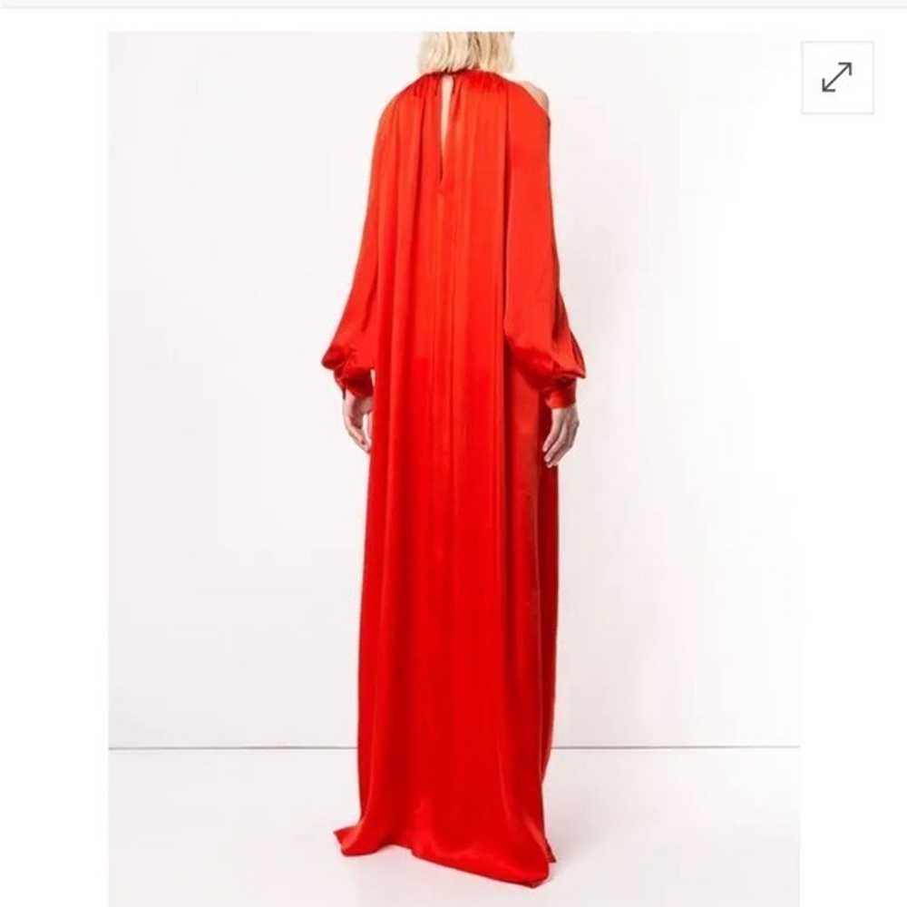 Rosetta Getty red cold shoulder gown - image 4