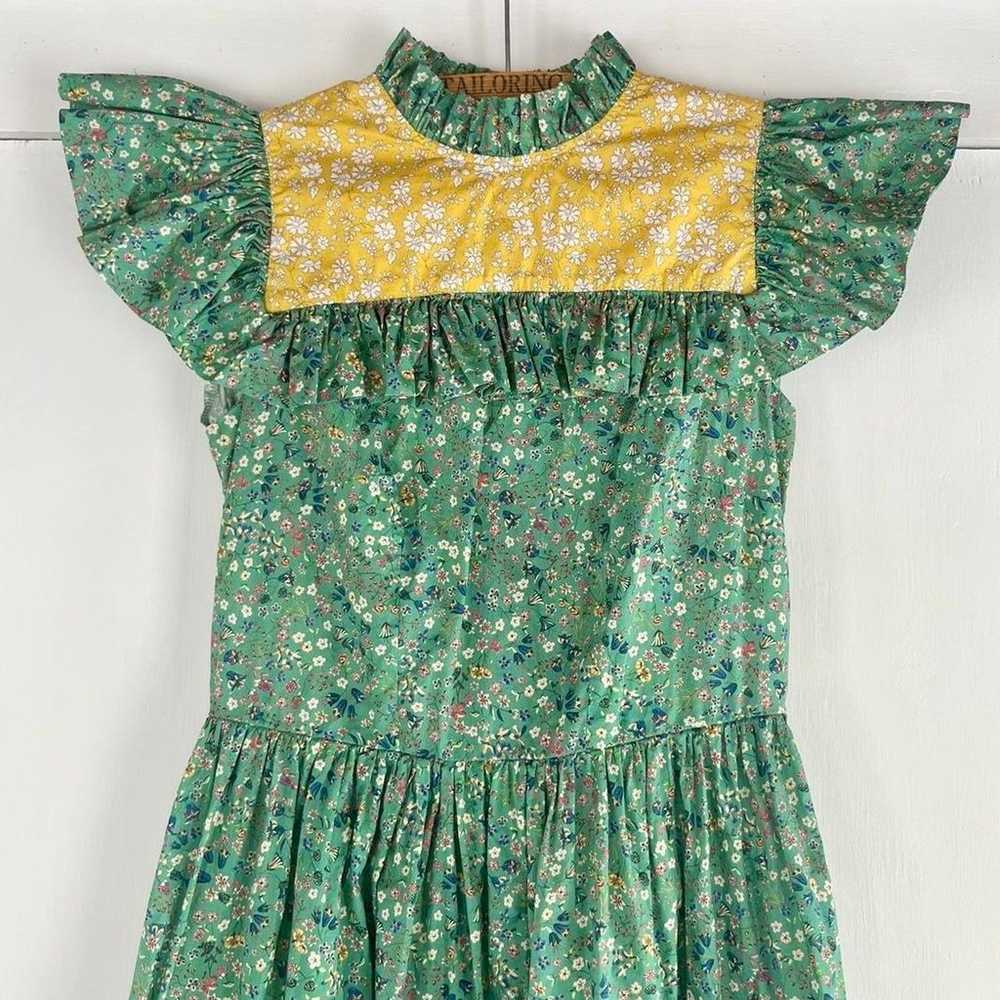 Rare $534 O Pioneers Dorothy Floral Cotton Ruffle… - image 3