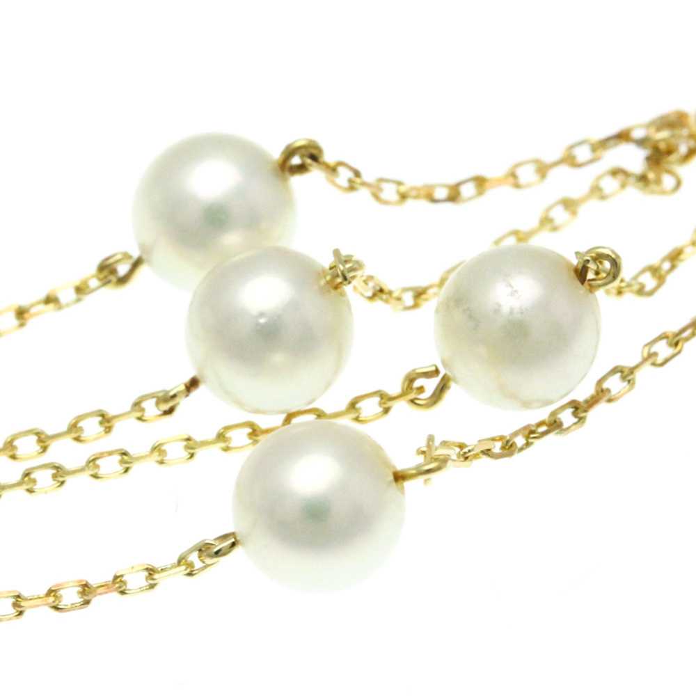 Other Mikimoto Station Pearl Necklace Yellow Gold… - image 10