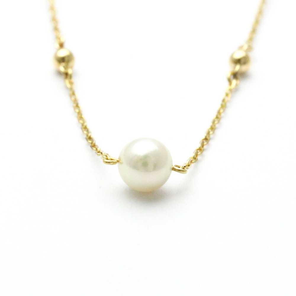 Other Mikimoto Station Pearl Necklace Yellow Gold… - image 2