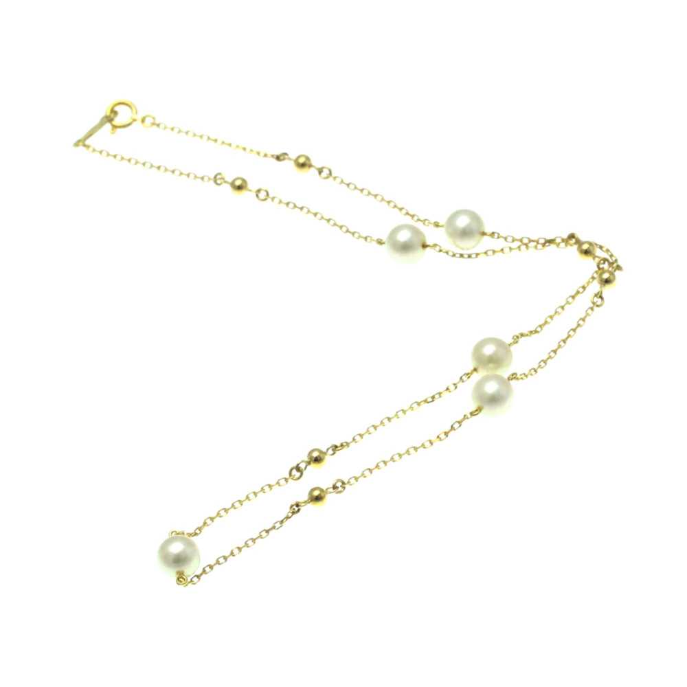 Other Mikimoto Station Pearl Necklace Yellow Gold… - image 8