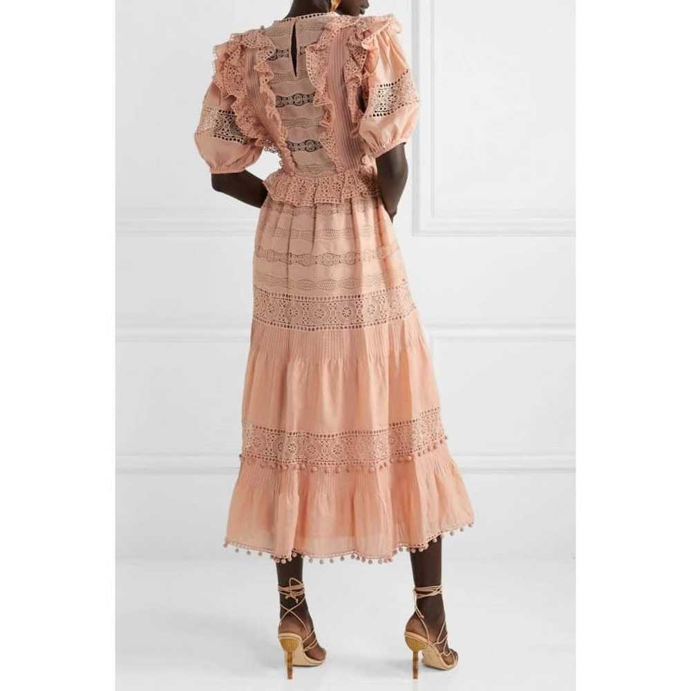 ULLA JOHNSON Dress Pink Crochet Broderie Anglaise… - image 3