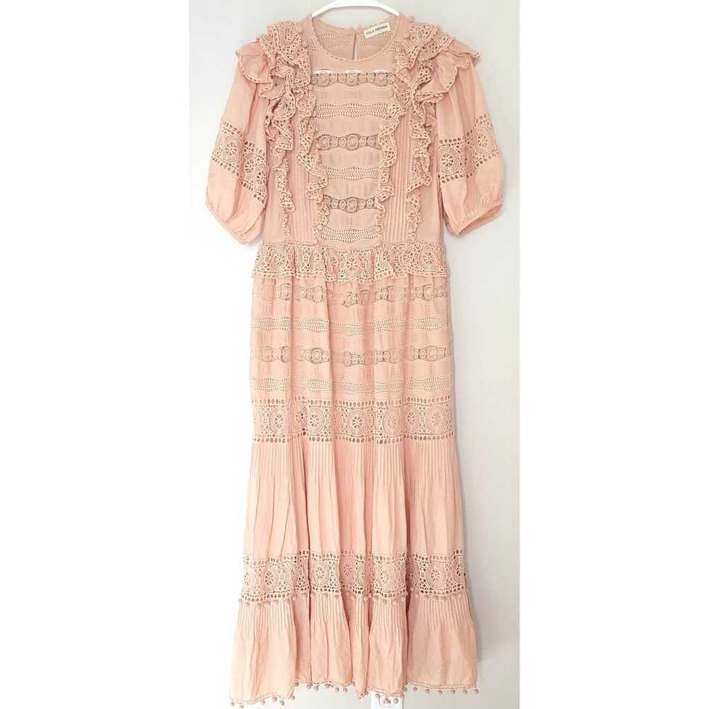 ULLA JOHNSON Dress Pink Crochet Broderie Anglaise… - image 5