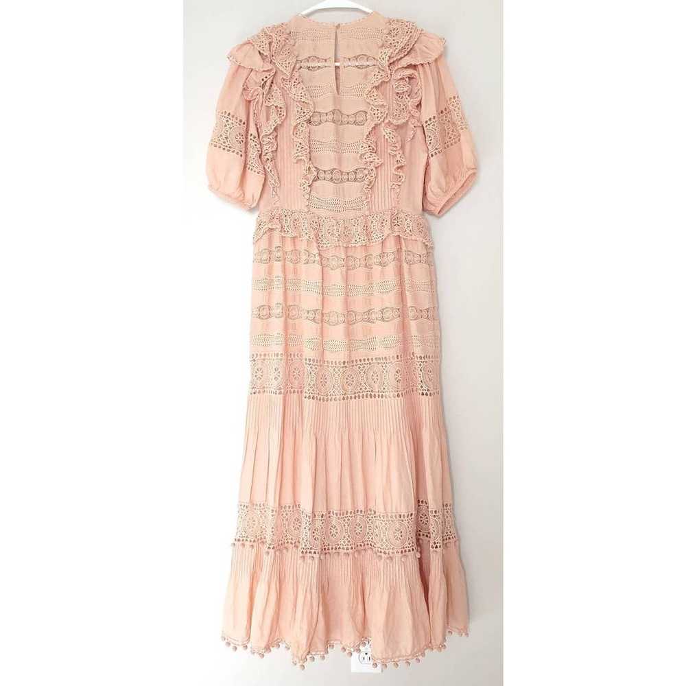 ULLA JOHNSON Dress Pink Crochet Broderie Anglaise… - image 6