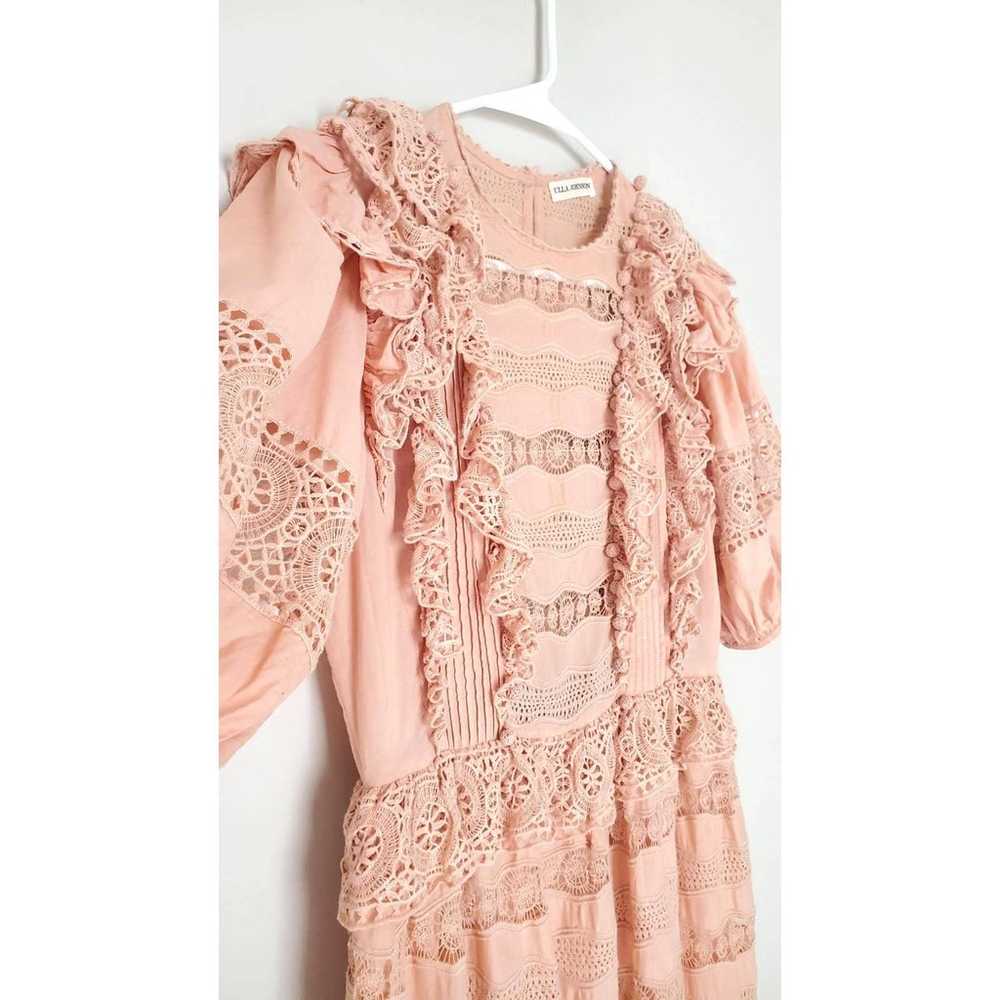 ULLA JOHNSON Dress Pink Crochet Broderie Anglaise… - image 7