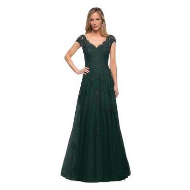 LA FEMME 26942 Lace Evening Gown with Cap Sleeves… - image 1