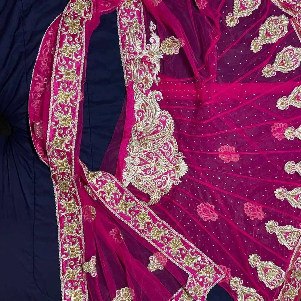 Stunning Pink wedding / Grand Party Lehenga/ Indi… - image 4