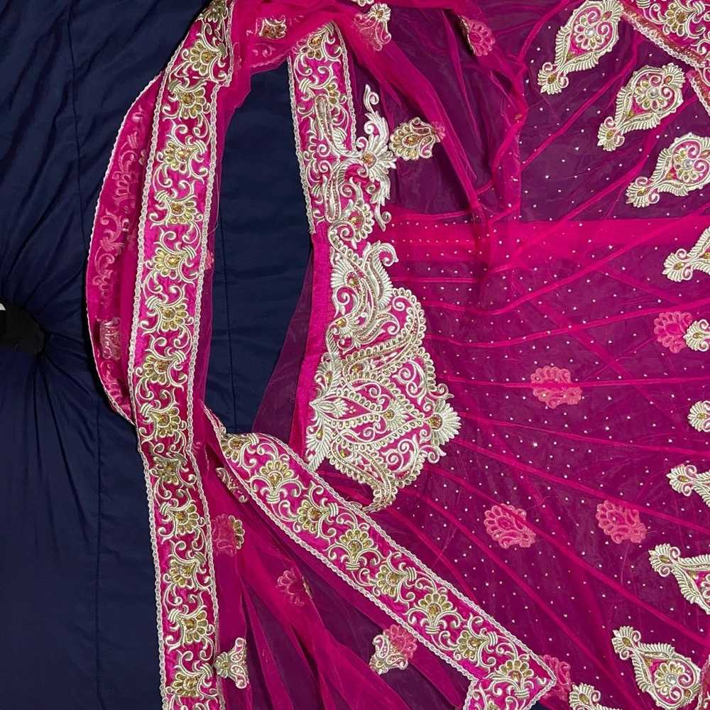 Stunning Pink wedding / Grand Party Lehenga/ Indi… - image 6