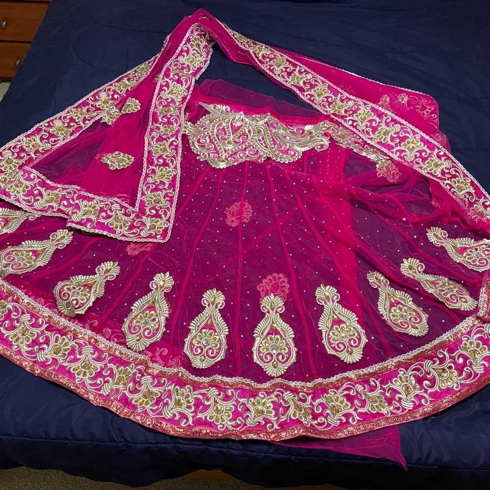 Stunning Pink wedding / Grand Party Lehenga/ Indi… - image 7