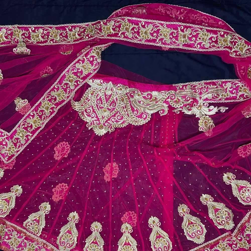 Stunning Pink wedding / Grand Party Lehenga/ Indi… - image 8