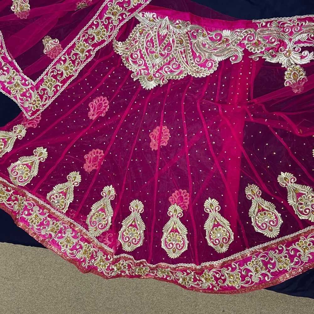 Stunning Pink wedding / Grand Party Lehenga/ Indi… - image 9