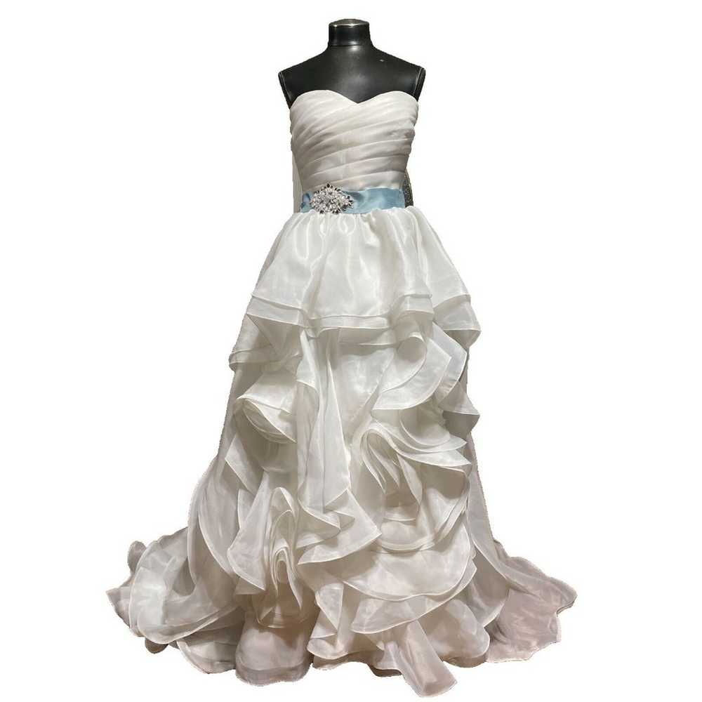 Jasmine Wedding Dress Women’s 10 White Mermaid Lo… - image 1