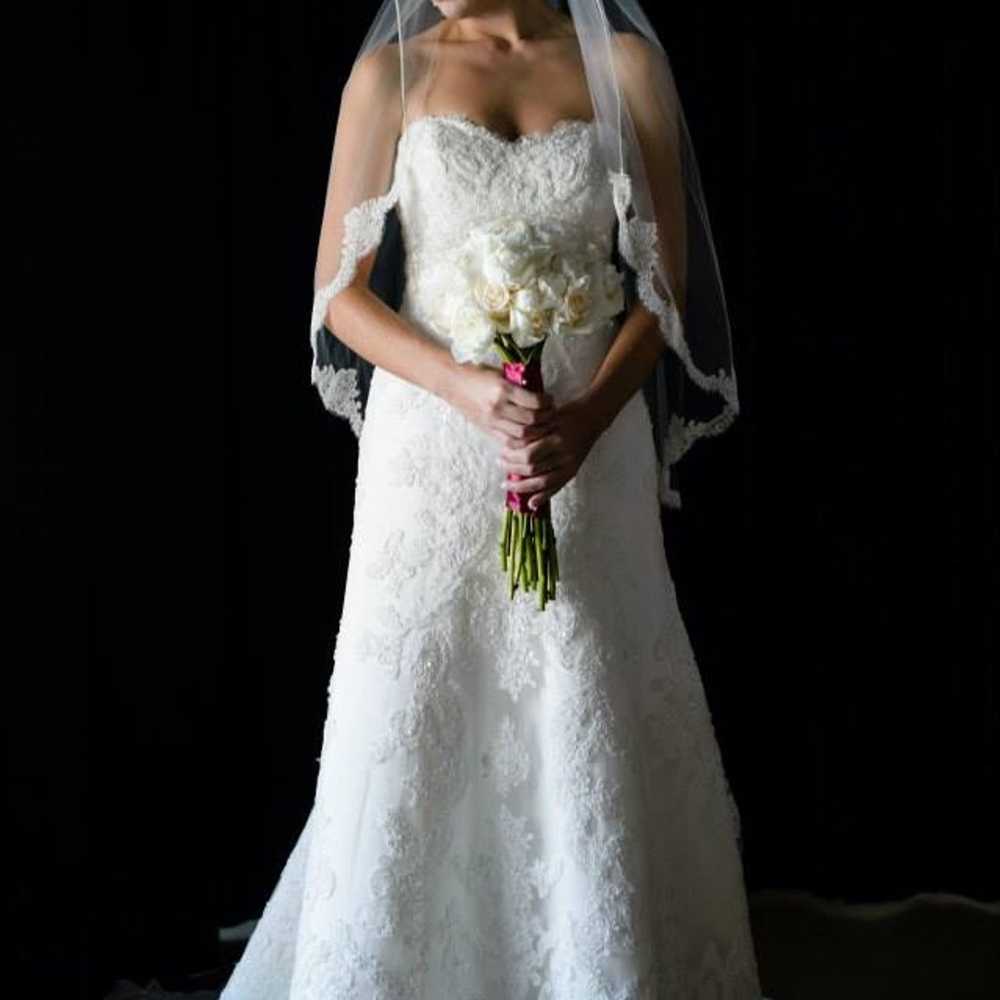 Casablanca Ivory Wedding Dress - image 1