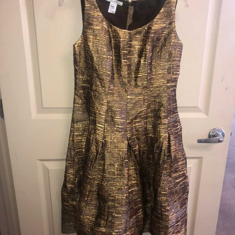 OSCAR DE LA RENTA GOLD METALIC DRESS 8 - image 2