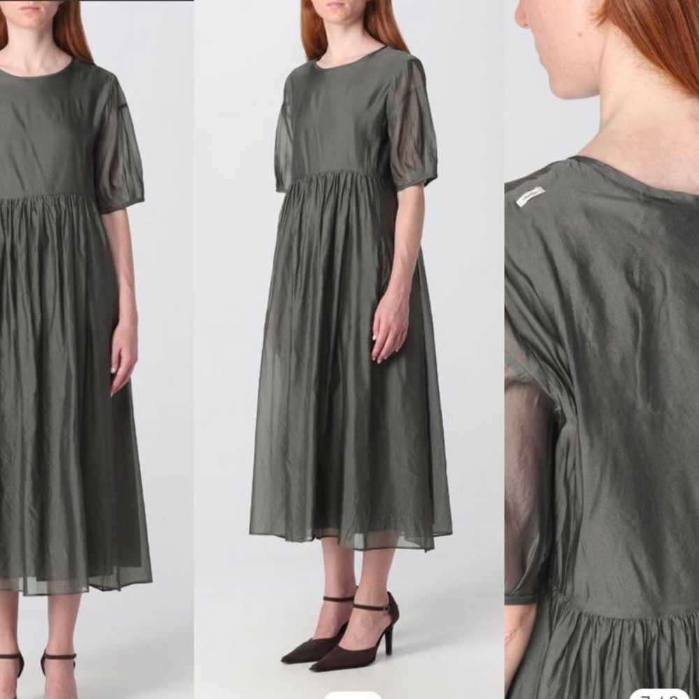 Es Max Mara Cotton Silk Organza Dress - image 1