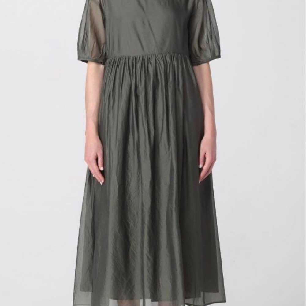 Es Max Mara Cotton Silk Organza Dress - image 2