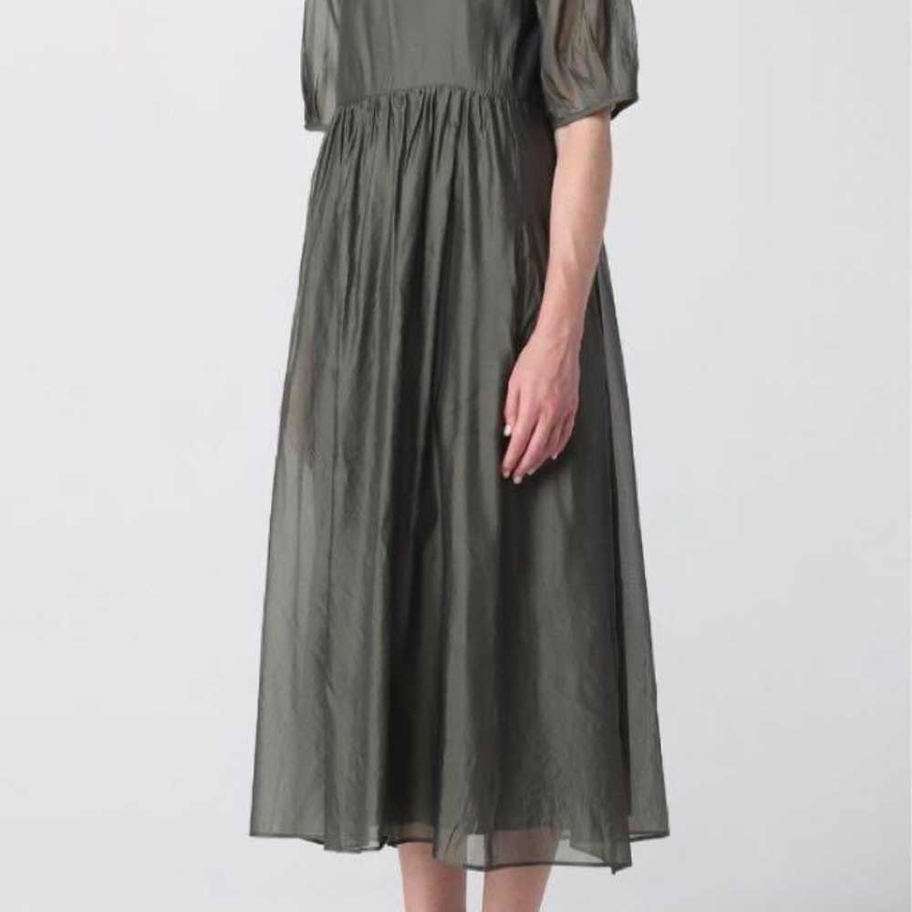 Es Max Mara Cotton Silk Organza Dress - image 4