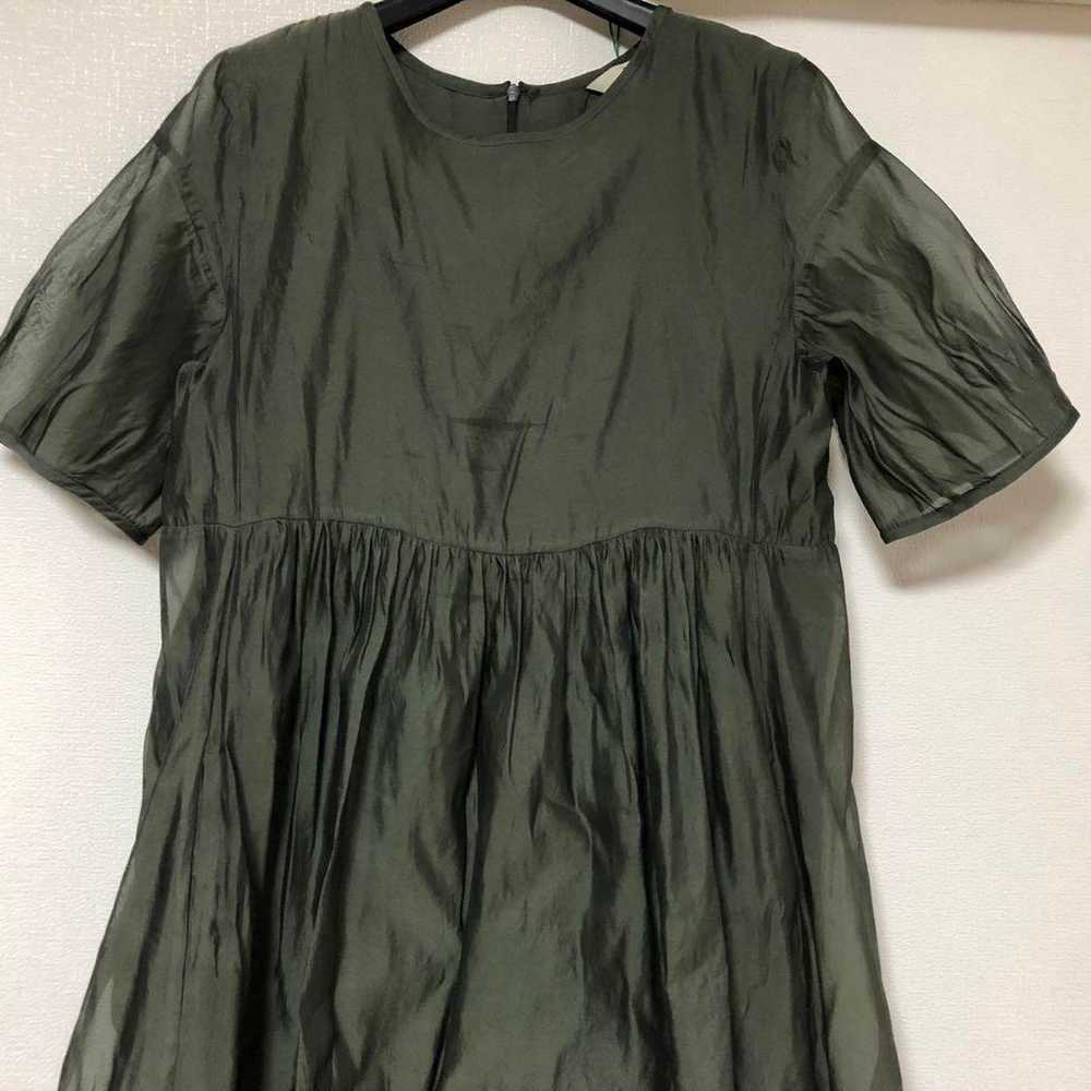 Es Max Mara Cotton Silk Organza Dress - image 7