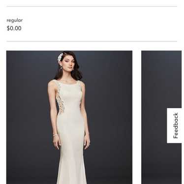 Size 12 Galina Signature Ivory Wedding dress. - image 1