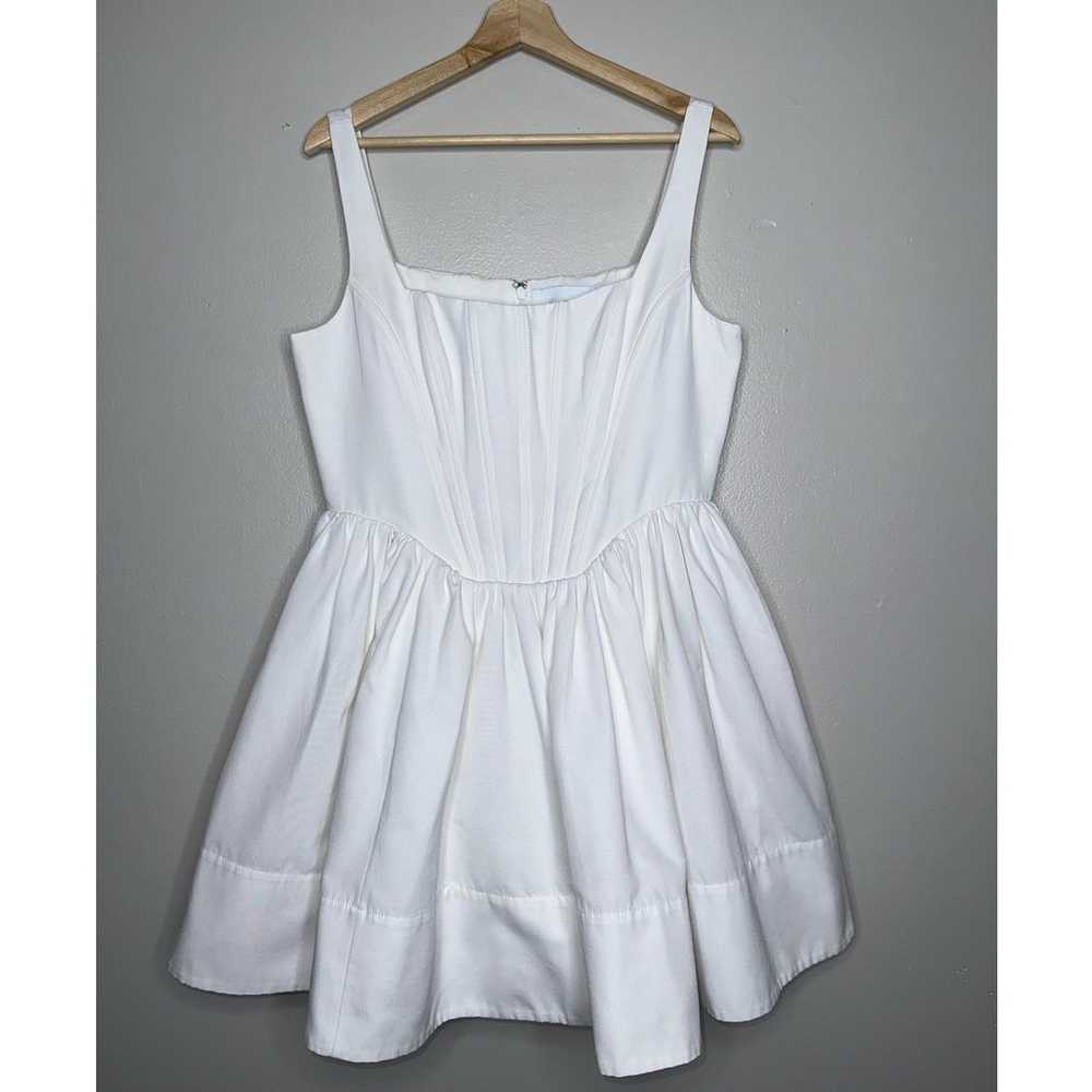 Staud Landscape Corset Mini Dress White Size 12 B… - image 3