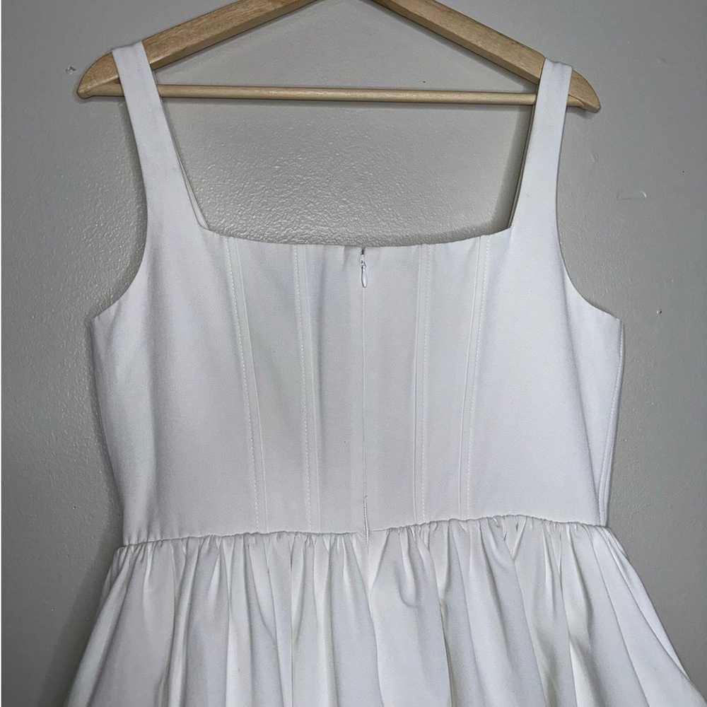 Staud Landscape Corset Mini Dress White Size 12 B… - image 9