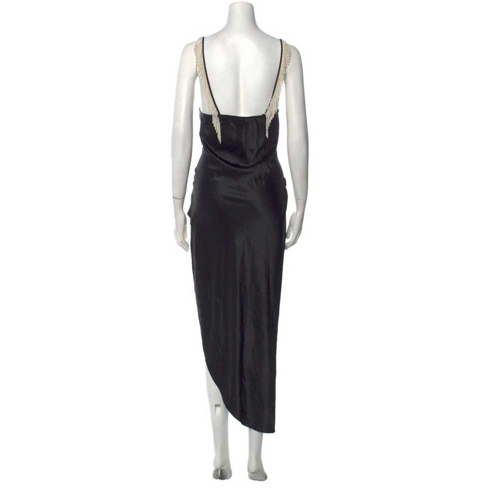 Fleur du Mal High Leg Cowl Neck Slip with Pearls - image 12