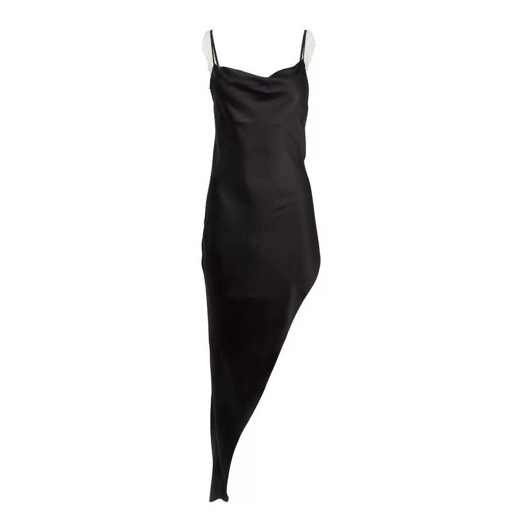 Fleur du Mal High Leg Cowl Neck Slip with Pearls - image 9