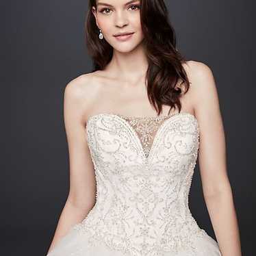 David’s Bridal Sparkly Ballgown Wedding Dress, si… - image 1