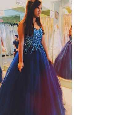 Blue Prom Dress - image 1