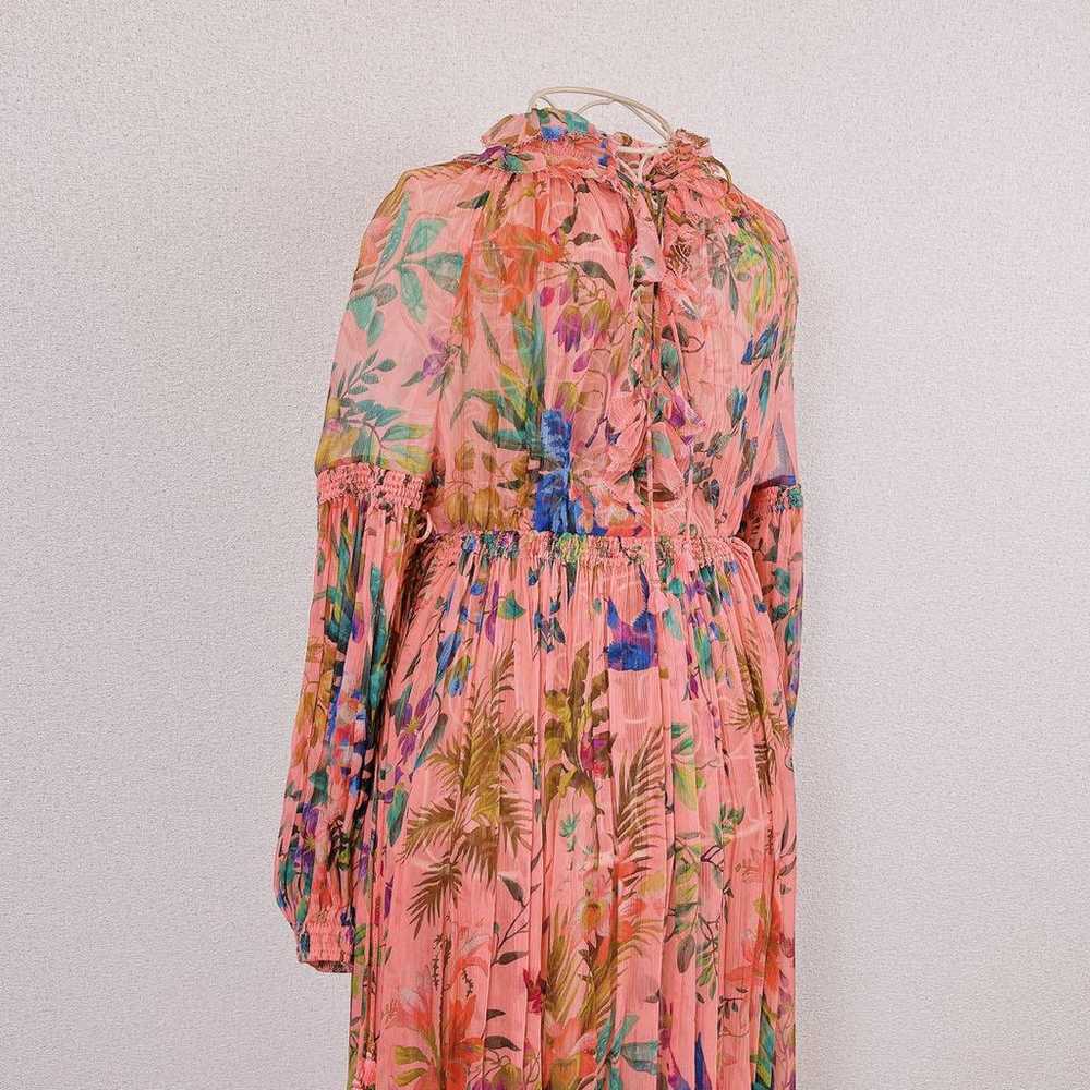 Zimmermann silk pleated botanical floral tropical… - image 10