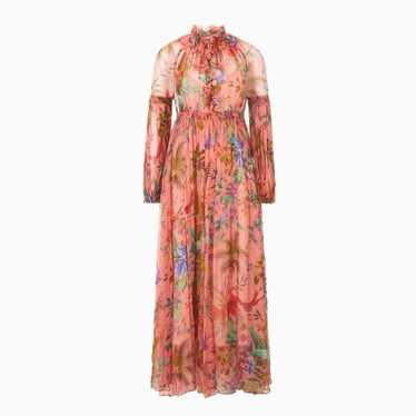 Zimmermann silk pleated botanical floral tropical… - image 1