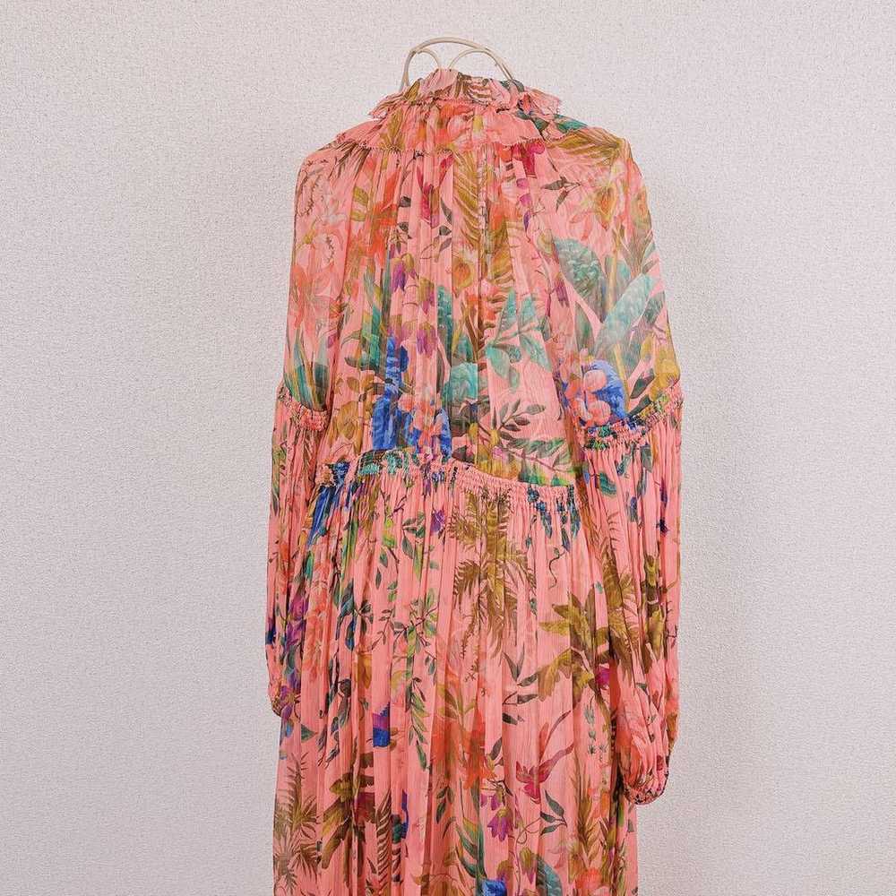 Zimmermann silk pleated botanical floral tropical… - image 7