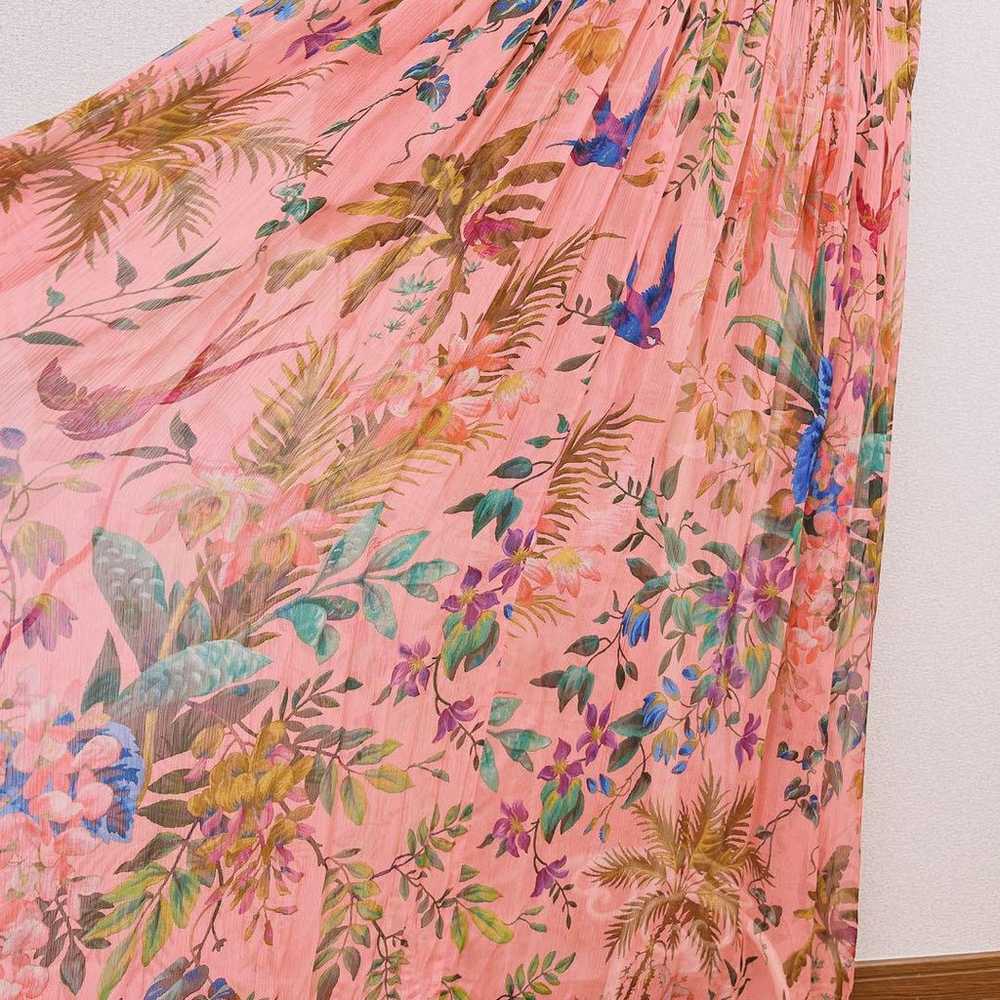 Zimmermann silk pleated botanical floral tropical… - image 8