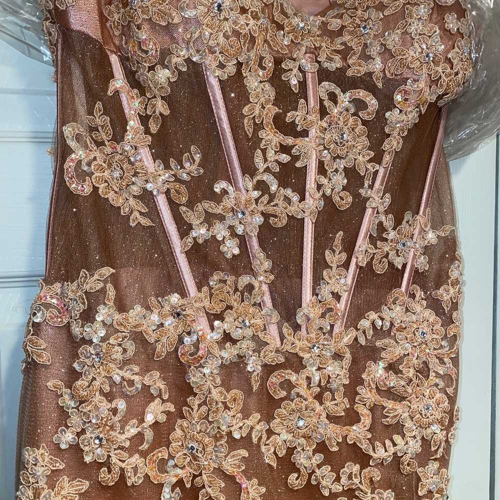 JOVANI pink/rose gold prom dress - image 6